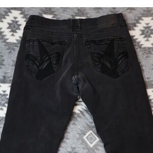 Salvage Anarchy Straight Relaxed Fit Black Jeans 34x32 Buckle Exclusive SLVG 54